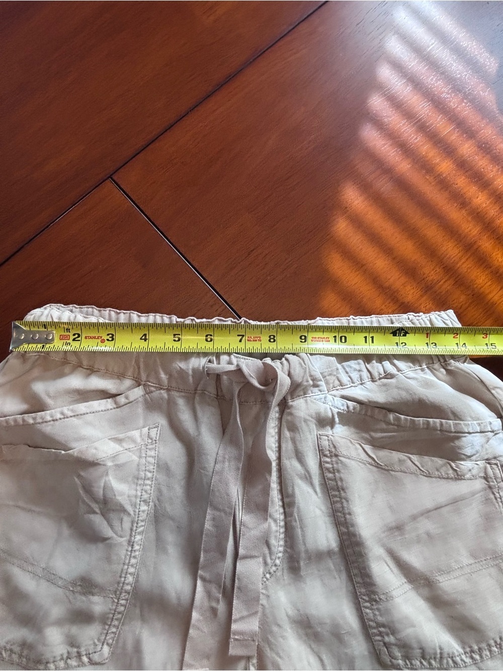 Pilcro Women's NOMAD Light Beige Drawstring Joggers size XS - Picture 7 of 11